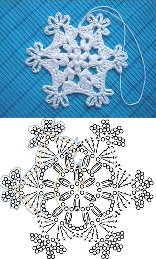 Crochet Snowflake Pattern 00 07 Wonderful DIY Crochet Snowflakes With Pattern