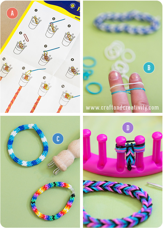 How to make rubber band bracelets