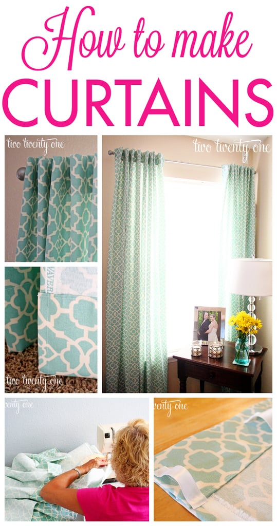 How to make traditional curtains Make Your Own Curtains and Window Coverings: 15 DIY Curtains Ideas