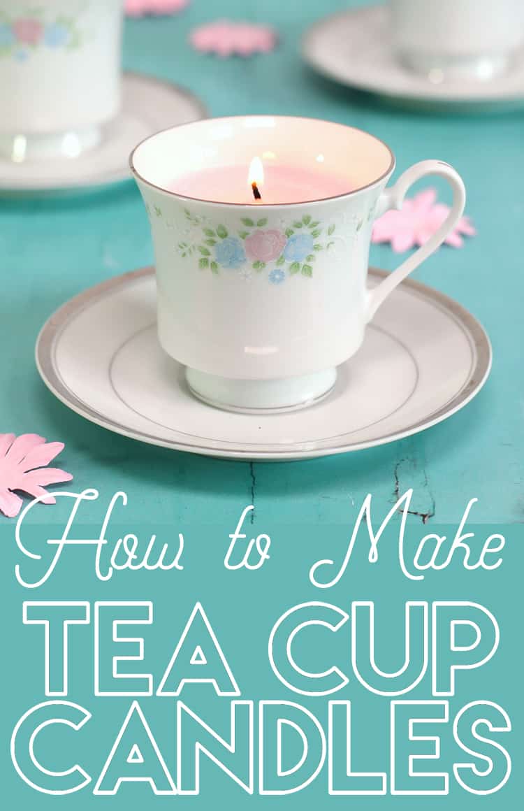 DIY teacup candles Repurposing Teacups and Tea Pots Into Home Decor