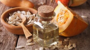 Using pumpkin seed oils can give you strong and shiny hair, says my mom