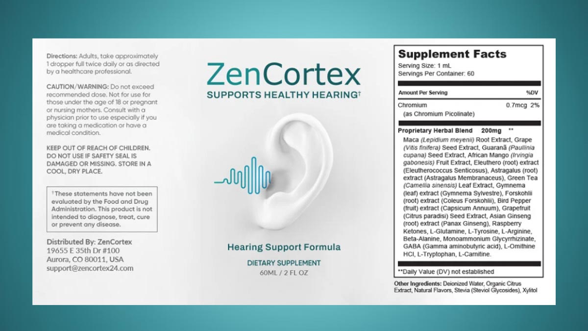 ZenCortex Drops Dosage