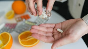 Oranges and a pill